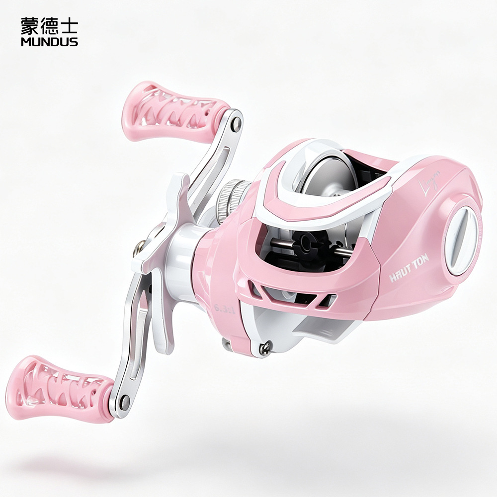 Pink 6.3:1 Gear Ratio 3+1 Ball - Ice Fishing Reel 评论和价格