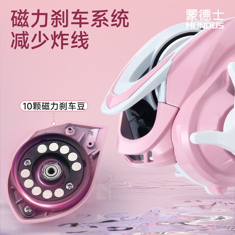 Pink 6.3:1 Gear Ratio 3+1 Ball - Ice Fishing Reel 评论和价格