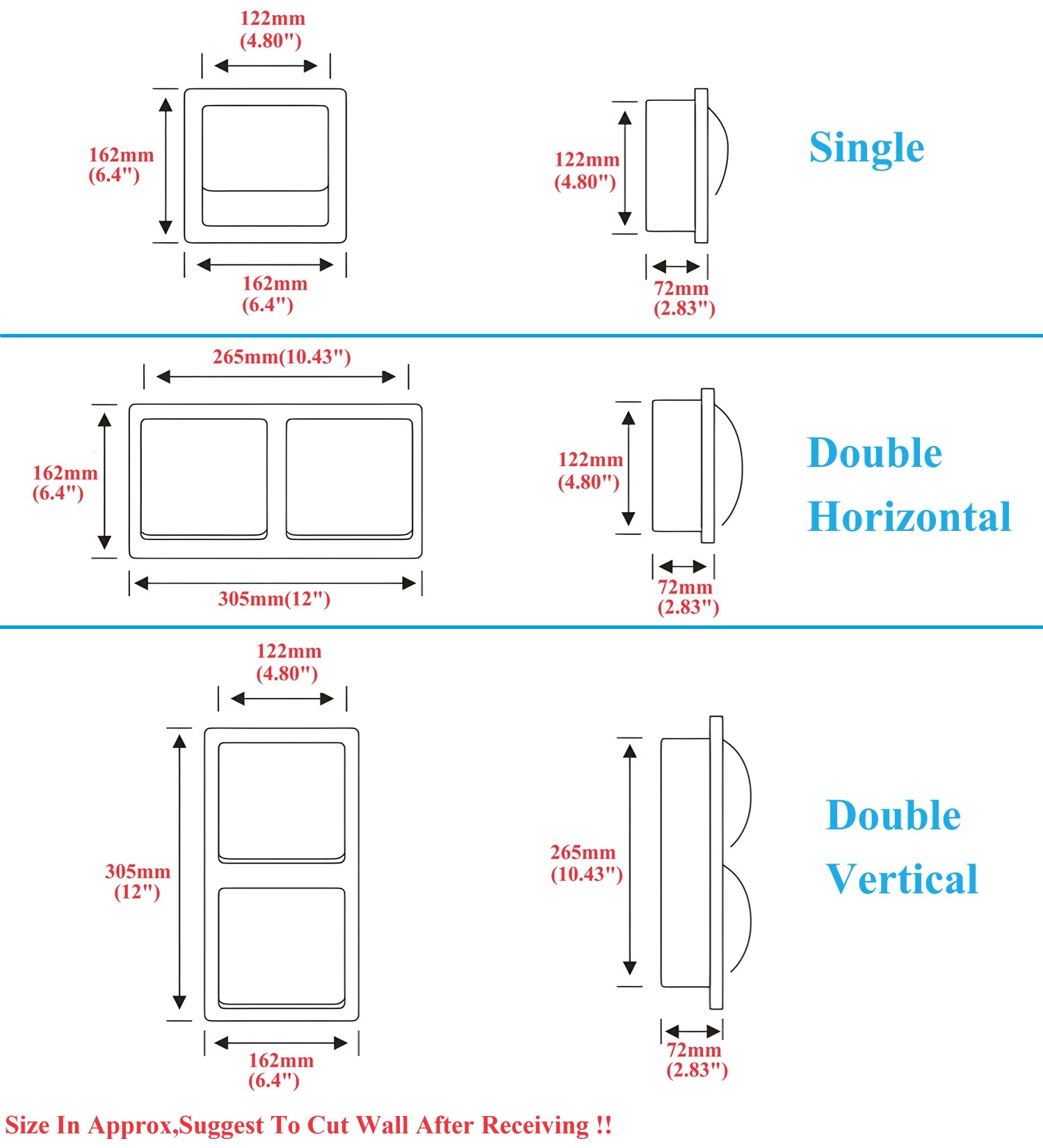 1Pc SUS304 Recessed In Wall Re - Conventional Reel 评论和价格