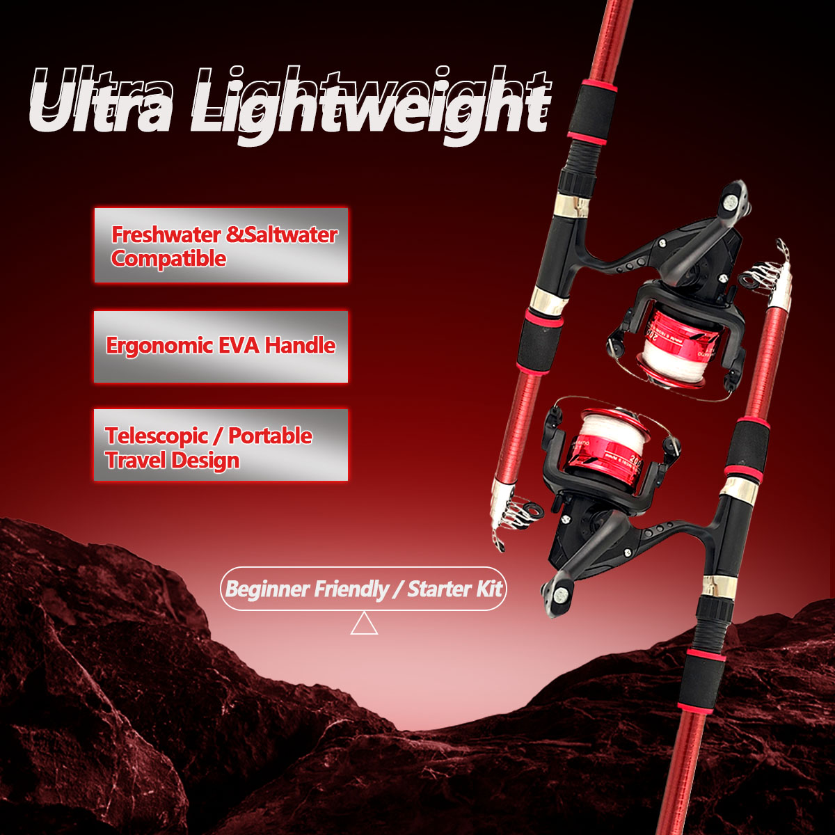 Spinning Fishing Rod and Reel  - Spincast Reel 评论和价格