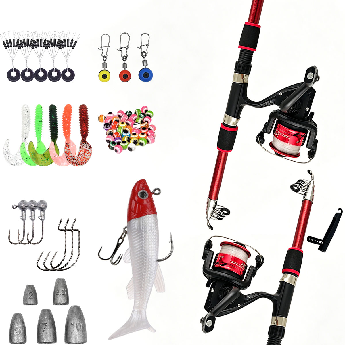 Spinning Fishing Rod and Reel  - Spincast Reel 评论和价格