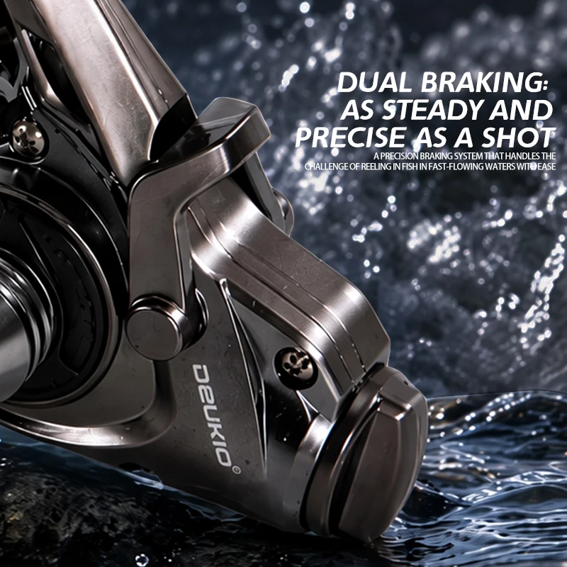 DEUKIO Mini Double Brake Desig - Ice Fishing Reel 评论和价格